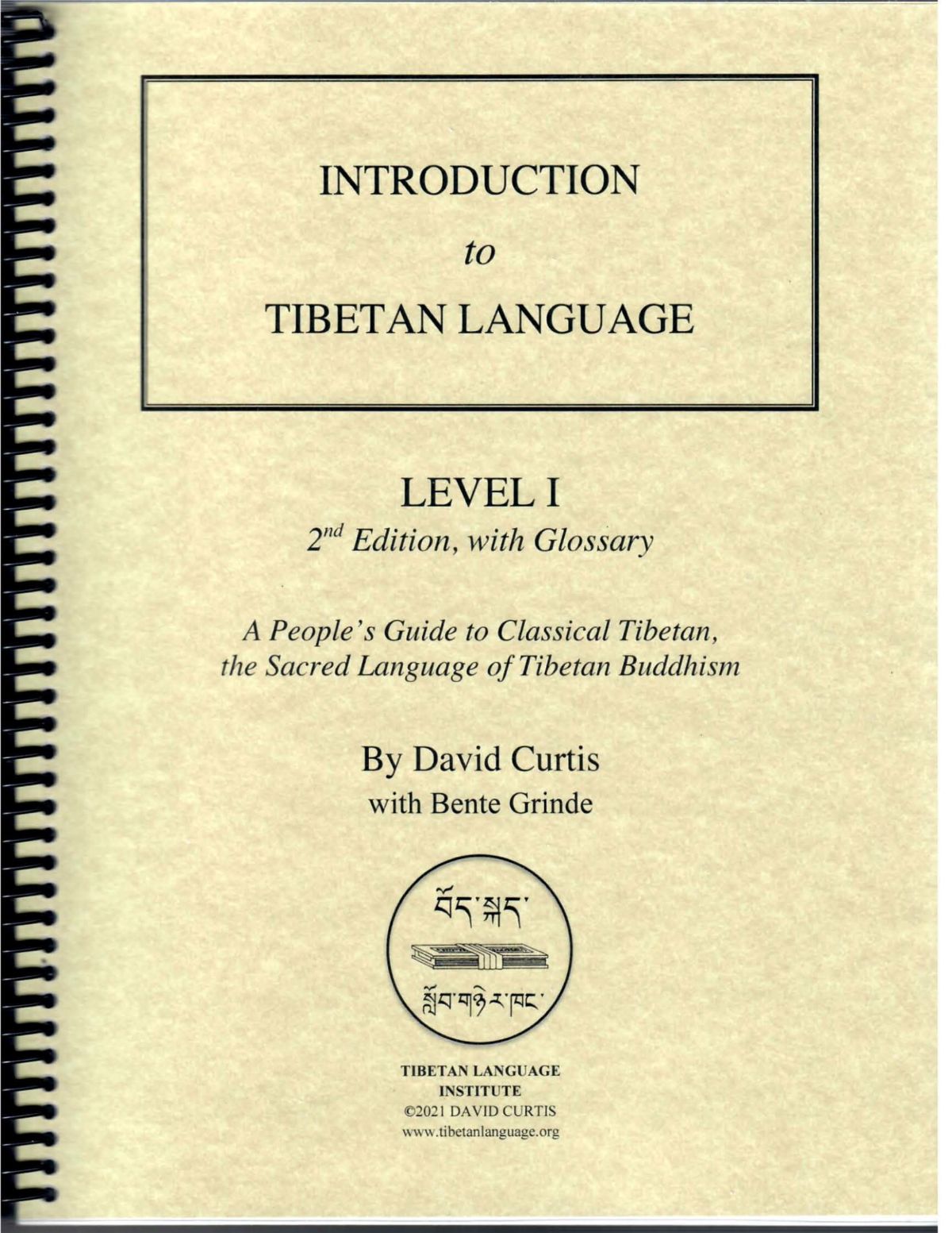 Introduction To The Tibetan Language - Level I Workbook - Tibetan ...